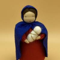 Maria - Jesuskind - groß - Jahreszeitentisch - Krippenfiguren  - Winter - Weihnachten Bild 5
