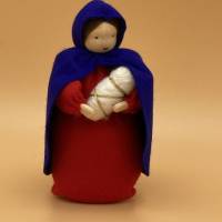 Maria - Jesuskind - groß - Jahreszeitentisch - Krippenfiguren  - Winter - Weihnachten Bild 7