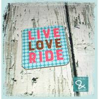 Untersetzer "Live Love Ride" Bild 1