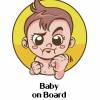 Hochwertiger Autoaufkleber Baby an Board Nr-24 in 4 Größen ab 9 cm B x 12 cm H mit Klebeanleitung Bild 2