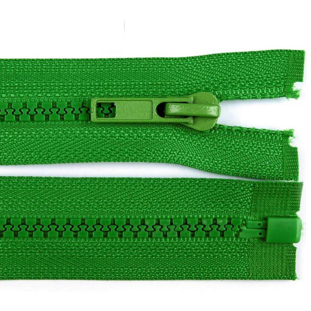 50cm Reißverschluss grün - teilbar für Jacken Bild 1