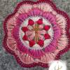 Fillzhülle für das Gotteslob Gotteslobhülle Häkelblume rosa Kommunion 2023 personalisierbar Bild 2