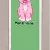 Wunderschönes Wandtattoo Pink Cat für das Kinderzimmer, Spielzimmer,konturgeschnitten in 11 Größen ab 20 cm B x 40 cm H Bild 3