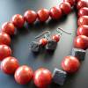 Traumhaft schöne rote Schaumkorallen-Kette XXL,Handgefertigte ausdrucksvolle Korallenkette,Rote Perlenkette,Handgefertig Bild 3