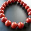 Traumhaft schöne rote Schaumkorallen-Kette XXL,Handgefertigte ausdrucksvolle Korallenkette,Rote Perlenkette,Handgefertig Bild 5