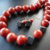 Traumhaft schöne rote Schaumkorallen-Kette XXL,Handgefertigte ausdrucksvolle Korallenkette,Rote Perlenkette,Handgefertig Bild 6