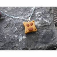 Freundliches kleine Toastscheibe    Halskette  kawaii sweet Bild 1