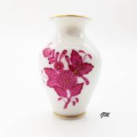 vintage, Herend Apponyi purpur, Ungarn, Vase, handgemalt Bild 1