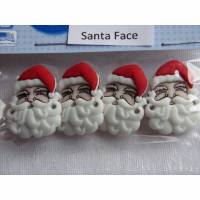 Dress it up Knöpfe  Weihnachtsmann   (1 Pck.)   Santa Face