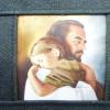 Täschchen 'ICH bin bei Dir', Jesus mit Kind, Unikat hessmade Bild 4