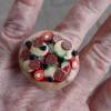 Ring Pizza Salami Ring modelliert aus Fimo Polymer Clay Bild 3