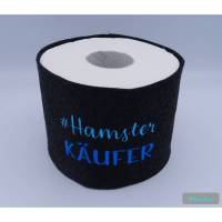 Toilettenpapierrolle mit Spruch "Hamsterkäufer" Bild 1
