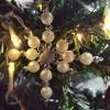 Weihnachtssterne - Adventssterne - Sternanhänger als Schmuck, auch für den Weihnachtsbaum, Klein, Crushed Weiss Bild 2