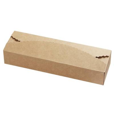 Papier-Box / Geschenkbox 225x70x40 mm - Natur