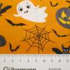 Baumwolle  Popeline Halloween Spinnennetz Geister Fledermaus orange (1m/8 ,-€) Bild 2