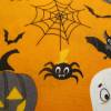 Baumwolle  Popeline Halloween Spinnennetz Geister Fledermaus orange (1m/8 ,-€) Bild 3