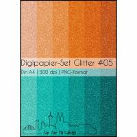 Digipapier-Set Glitter #05