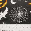 Baumwolle  Popeline Halloween Spinnennetz Geister Fledermaus schwarz (1m/8 ,-€) Bild 2