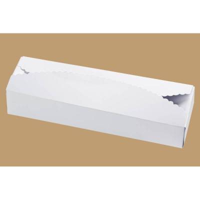 Papier-Box / Geschenkbox 225x70x40 mm - Weiß