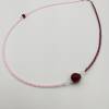 Miyuki-Perlen-Halskette in rosa pink silber 42 cm plus Verlängerungskette Bild 2