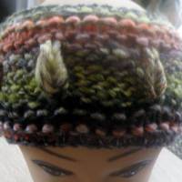 Stirnband für Frauen und Mädchen - handgestrickt, extrabreit - "Der Winter kann kommen" Bild 1