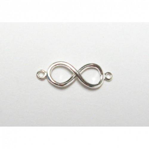 Infinity Schmuckzwischenteil, Unendlichkeit Symbol, Kette, Armband Verbinder aus Silber 925