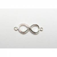 Infinity Schmuckzwischenteil, Unendlichkeit Symbol, Kette, Armband Verbinder aus Silber 925 Bild 1