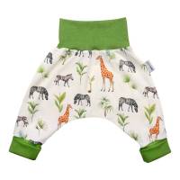 Baby Jungen Mädchen Unisex Pumphose "Giraffen & Zebras" in Afrika Style, Jersey Öko-Tex Gr. 40 44 50 56 62 Bild 1