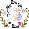 Hochwertiger Autoaufkleber Baby Boy on Board in 12 Größen ab 15 cm B x 10 cm H mit Klebeanleitung Bild 2