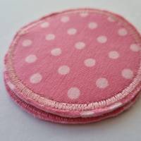 2er Set Kosmetikpads, rund "Punkte" in rosa-pink von he-ART by helen hesse Bild 5