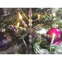 Weihnachtssterne - Adventssterne - Sternanhänger als Schmuck, auch für den Weihnachtsbaum, XL, Regenbogen Special Bild 1