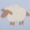 Glückspilz Babydecke mit Namen und Schaf, gefüttert mit Ökoteddy, viele Farben Bild 4