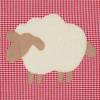 Glückspilz Babydecke mit Namen und Schaf, gefüttert mit Ökoteddy, viele Farben Bild 7