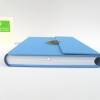 Tagebuch abschließbar, grau-blau, DIN a5, 150 Blatt, handgefertigt Bild 3