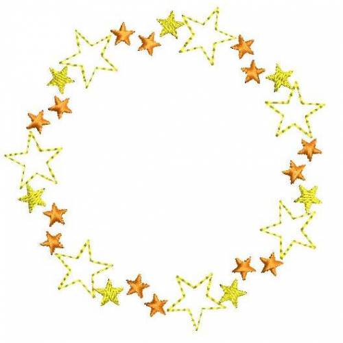 Stickdatei Sternenkranz 4 Größen