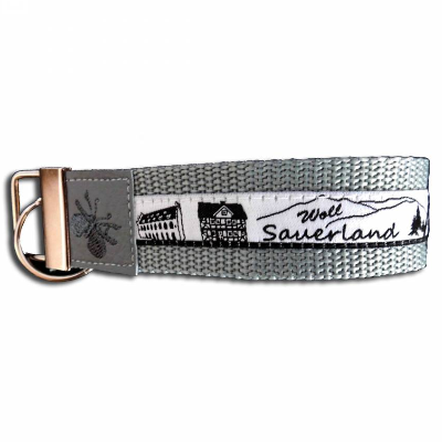 Personalisiertes Schlüsselband Monogramm Schlüsselanhänger Skyline Sauerland Woll Geschenkidee Geburtstag Gastgeschenke