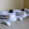 Geldgeschenk  Sparschwein mit Zylinder 50. Geburtstag für den Mann - Geschenkidee Bild 2