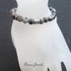 Kinderarmband Edelstein Jaspis Perlen grau marmoriert Kinder Jungen Armband Edelsteinarmband Bild 5