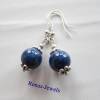 Edelstein Ohrhänger Lapislazuli blau silberfarben Perlen Ohrringe mit Ohrhaken aus Silber 925er Handgefertigt Bild 4