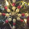 Weihnachtssterne - Adventssterne - Sternanhänger als Schmuck, auch für den Weihnachtsbaum, Gross, Rott-Weiss/ Special Bild 2