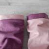 Armstulpen zum wenden für Damen und Kinder Jersey lila melange / altrosa Bild 2