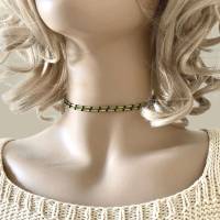 Brillenkette - Stripylime 5 in 1 Maskenkette  gelbgrün-schwarz Perlenband für Mundmasken Haltekette für Behelfsmasken Bild 6