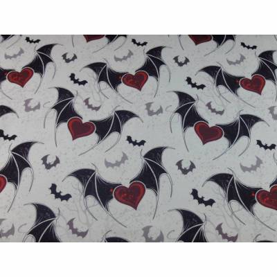 Baumwoll-Jersey Fledermaus EP "bat heart"