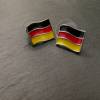 Fußball - EM - WM - Ohrringe - Fan-Ohrringe Flagge * Fanohrringe * Deutschlandohrringe * Fußballohrringe Bild 3