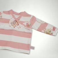süßer Zweiteiler: Pumphose mit Langarm T-Shirt in der Größe 68 rosa/ weiß Bild 4