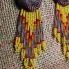 Ohrringe, Ohrhänger, 925/1000, gelb-grau, Navajo Bild 2