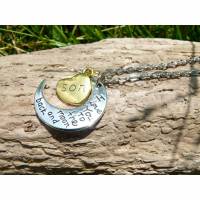 Kette "Love you to the moon and back" Son Sohn * Statementkette Bild 1
