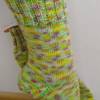 Handgestrickte Socken aus handgefärbter Wolle, Größe 38/39, Stricksocken, gestrickte Strümpfe Bild 2