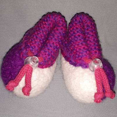 Baby Filzschuhe in Geschenkbox