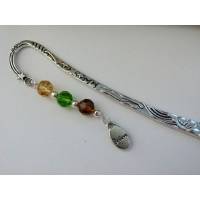 Lesezeichen Metall Silberfarben mit Kristall Beads * Bookmark * Leseratte * Adventskalenderfüllung * Schultütenfüllung * Bild 1